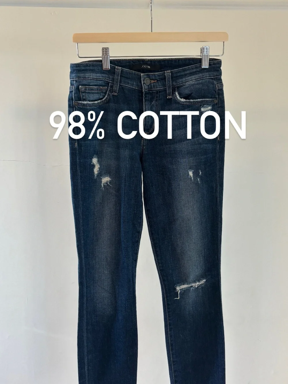 Joe’s Jeans Skinny Jeans | Distressed Ripped Denim | 98% cotton